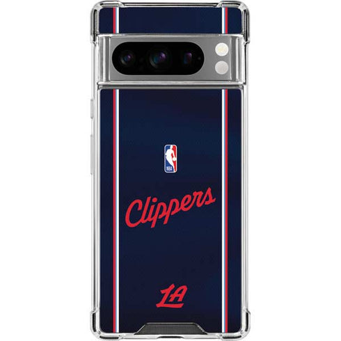 NBA LA Clippers Jersey Google Pixel 8 Pro Clear Case